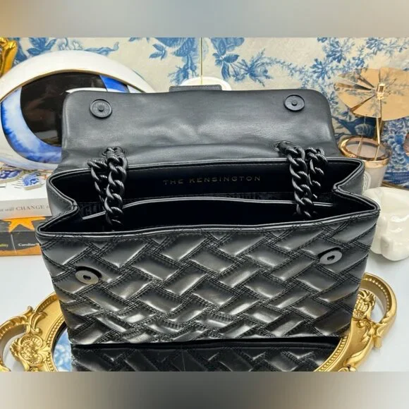 🆕 KURT GEIGER LONDON 🧿 NWOT Kensington Drench Bag, Black - Picture 16 of 16
